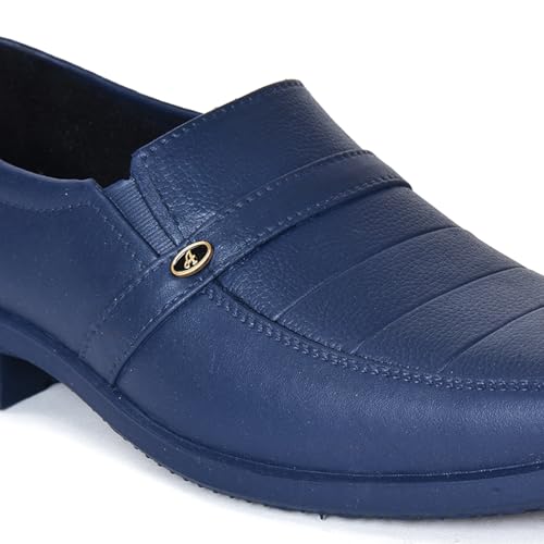 Image of AJANTA Men's Slip-on PVC Formal Shoes | Water Proof & Rain Shoes| Anti Skid Outsole for Firm Grip | Lightweight & Comfortable Loafer for Office & Party