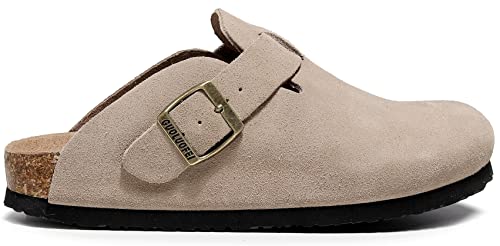 Image of Clogs for Women and Men,Womens Suede Clogs-Mules Womens /Mens House Slipers with Arch Support