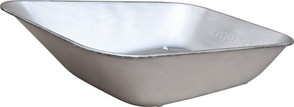 Praktica Schubkarrenmulde 85 l, verzinkt, Metall, Silber, Integrierte Mulde, Nutzwagen, Nutzlastwagen
