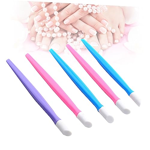FOMIYES 10 Pçs Ferramentas De Unhas Acrílicas Adesivos Para Unhas Limpador De Plástico Punho Empurra