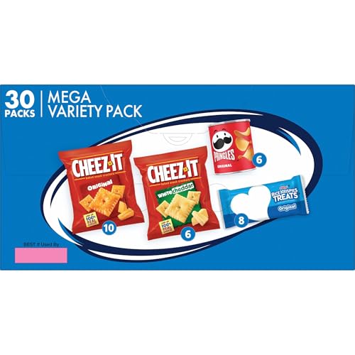 image for Kellogg's Cheez-It, Pringles & Rice Krispies Treats Snacks Mega Variet