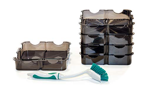 GermoglioSì Manueller Samenkeimer + 4 Packungen Mix Saatgut (32 g), professionell, multifunktional, patentiert, mit 5 Schalen aus Kunststoff, 100% recycelbar, mit MOCA-Zertifizierung.