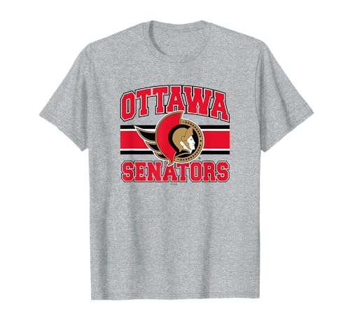 Ottawa Senators Stripe Gray Officially Licensed T-Shirt