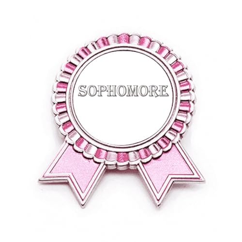 Broche avec inscription Sopre rose en métal M pour sublimer un blazer