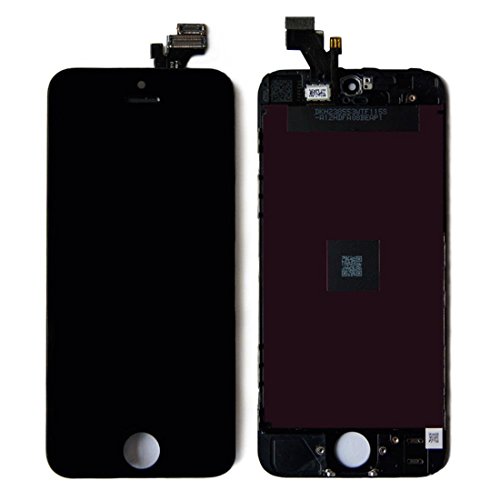 LCD Touch Screen Digitizer Frame Assembly Full Set LCD Touch Screen Replacement for iPhone 5 - Black