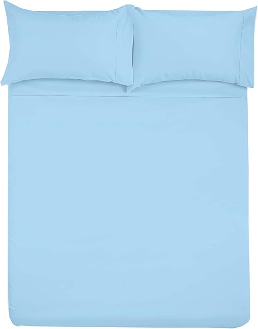Microfiber RV Sheet Sets, 70x80 Camper King, Light Blue