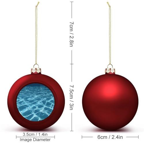 Sapin de Noël et piscine : boules décoratives étanches à flottaison stable - 3