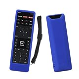 SIKAI Remote Case for Vizio XRT122 Smart TV Remote [Eco-Friendly] Silicone Case for VIZIO Smart LCD LED TV Remote [Shock Proof] Silicone Cover for Vizio XRT122 Remote with Lanyard (Blue)