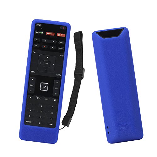 SIKAI Silicone Case for Vizio XRT122 Smart TV Remote - Eco-Friendly, Shock Proof with Lanyard (Blue)