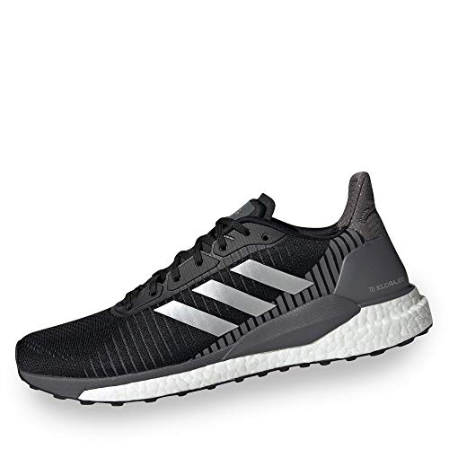 Adidas Solar Glide St 19, Zapatillas de Correr para Hombre, Negro/Gris (Cblack/Silvmt/Grefiv), 46 2/3 EU