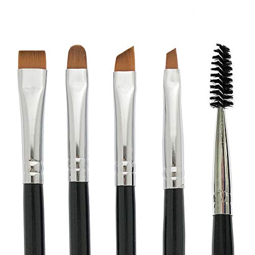 Benlily 4Pcs Eyebrow Brushes Set Eyeliner Groom Kit - Angled, Flat, Shader, And Spoolie Brush #TOP1