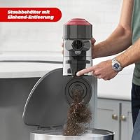 Akitas V10A Akku Staubsauger Kabellose mit 450W BLDC-Motor, 45kPa Saugleistung, 60 Min Laufzeit, LED-Bürste mit grünem Licht, Anti-Verhedderung, ideal für Teppiche, Hartböden & Tierhaare – Ansicht 8