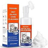 Accyoiu Cat Acne Chin Treatment, Cat Black Seed Cleaner, Improved Skin Health & Black Seeds Removal, 2-in-1 Wash & Brush, Sooth Chin Acne, 5.07 Fl.Oz/150 ml