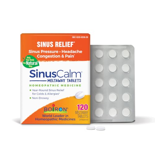 Boiron SinusCalm Tablets for Sinus Relief 120 Count