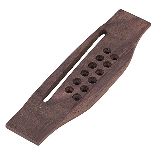 BQLZR 12 String Guitar Bridge Acoustic Guitar bridge Rosewood Great Polish，String Groove: 94mm x 6mm