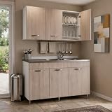Dimensioni ideali e montaggio semplice: Con dimensioni H85 x L120 x P50 cm, è perfetto per cucine di medie dimensioni. Facile da montare, rappresenta una soluzione pratica e veloce