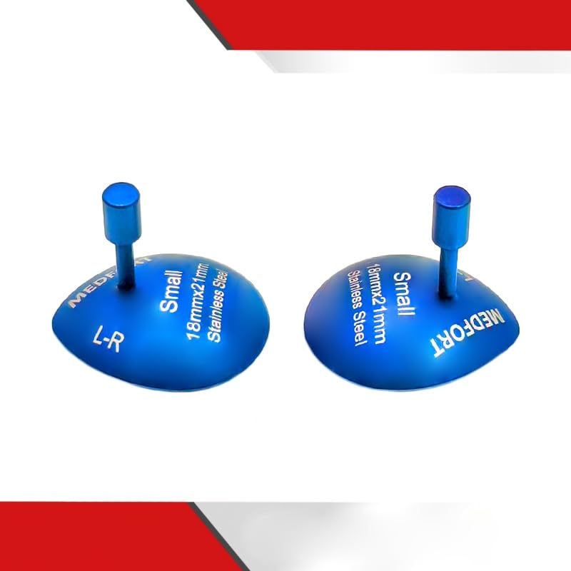 Corneal Eye Shield Protector, 18mm x 21mm, Small, Blue, Set of 2, Model II