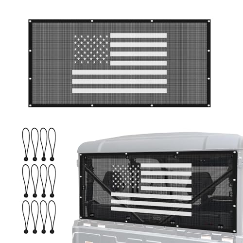 GBLCKRZUSC UFORCE 1000 Rear Windshield - UFORCE 1000 Windshield Compatible with CFMOTO UFORCE 1000 2019-2025/UForce 1000 XL 2022-2025 Thicken Poly UFORCE Back Window Accessories Parts