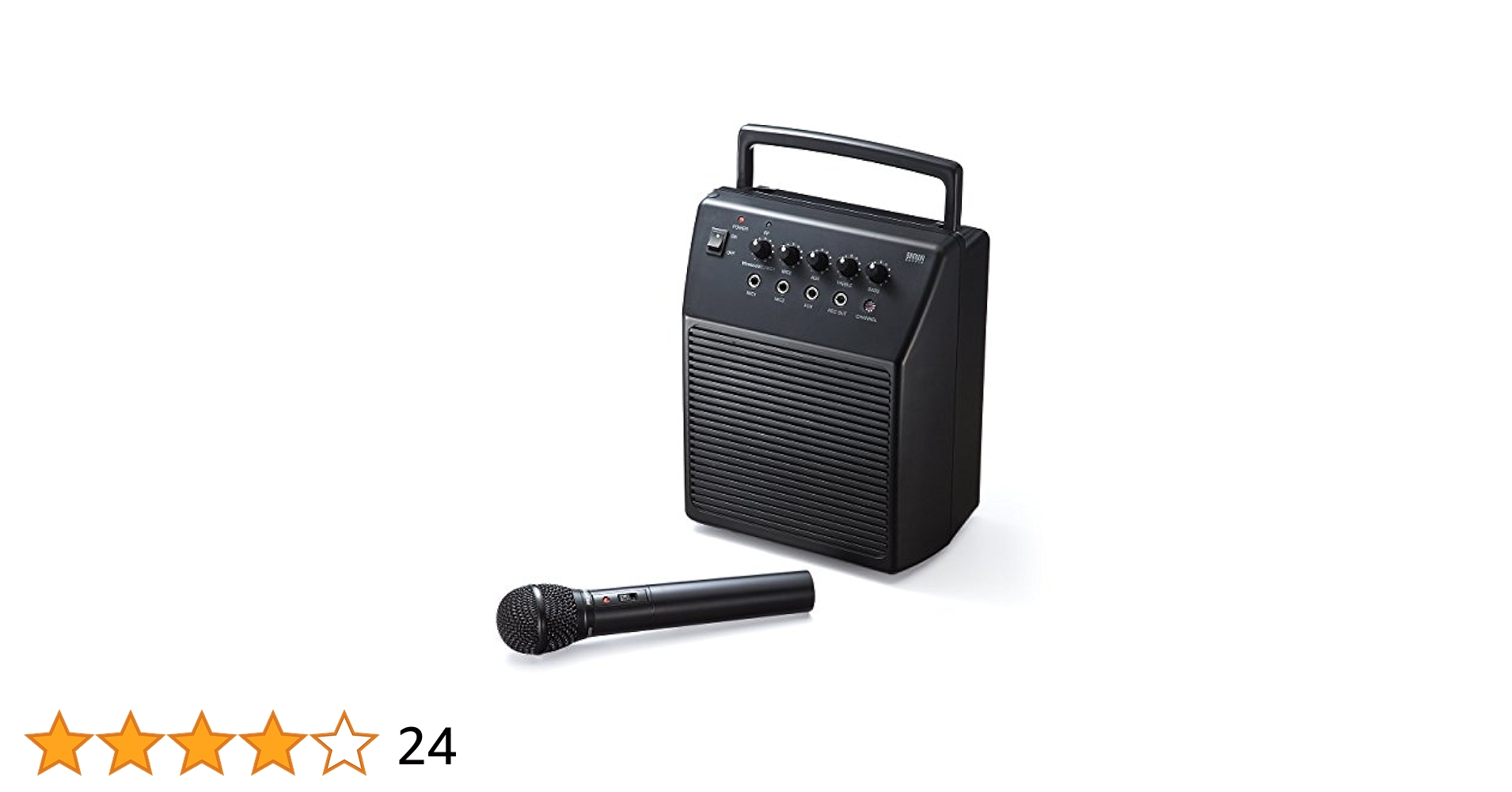 【希少】サンワサプライ ワイヤレスマイク付き拡声器スピーカー 400-SP055 Amazon | サンワダイレクト ワイヤレスマイク スピーカーセット