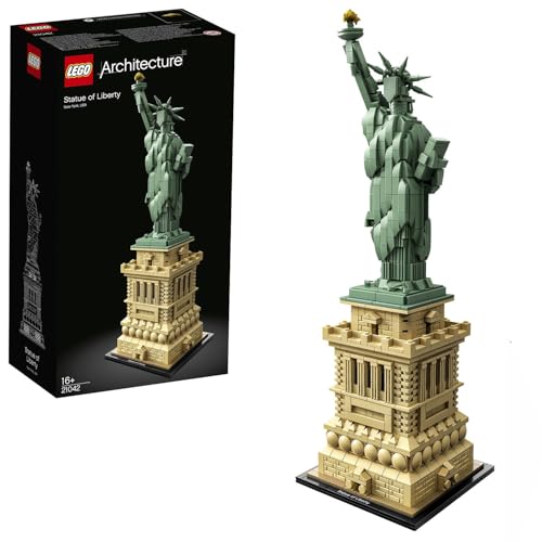LEGO Architecture Estatua de la Libertad de Nueva York, Maqueta para Construir para Adultos y Adolescentes, Decoración de Casa y Oficina, Idea de Regalo para Hombres y Mujeres 21042