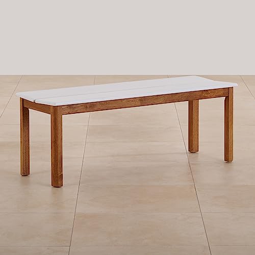 Image of Home Centre Santorini Wood 6-Seater Dining Table Set with Chairs - Brown