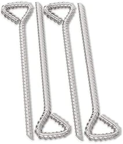 Strong Tent Stakes 12 Inch Galvanized Tent Pegs Steel Stakes Heavy Duty Anchors For Sand Camping Wedding Mountains Pack Of 4 #TOP1