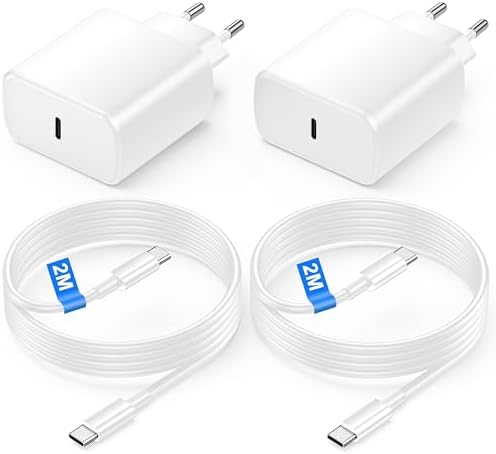 Bamkey 45W USB C Ladegerät mit USB C Kabel Ladekabel 2M für Samsung Galaxy S26 S25 S24 S23 S22 S21 FE S10 S9 S8 A55 A54 A53 A52 A51 A50 A34 A33, USBC Netzteil Schnellladegerät Adap