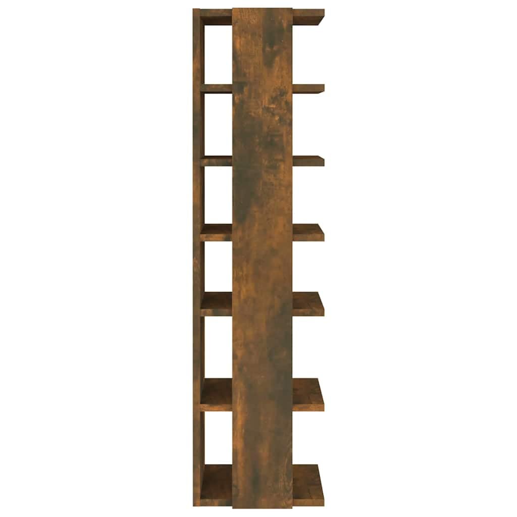 Scarpiere 2 pz Rovere Fumo 27,5x27x102 cm Legno Multistrato