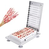 Consfly Stainless Steel Meat Skewer Maker Machine, 10 Holes Barbecue Kebab Maker, Manual Kebab...