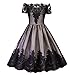 Produktbild AQUIN Neue Shop-AktionenJahrgang Damen Spitze Herbst Land Rock Cocktail Kleid Swing Kleider Party Kleid S-XXL