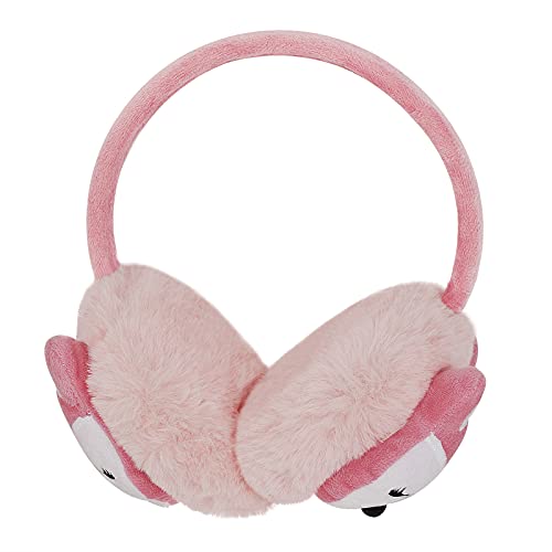Holiberty Kids Winter Earmuffs Cute Deer Horn Fox Ear Warmers Baby Girls Furry Fur Ear Muffs Covers Headband Xmas Gift3