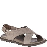 Merrell Women's Around Town Sunvue Strap Sandal, Stone, 9 Medium US