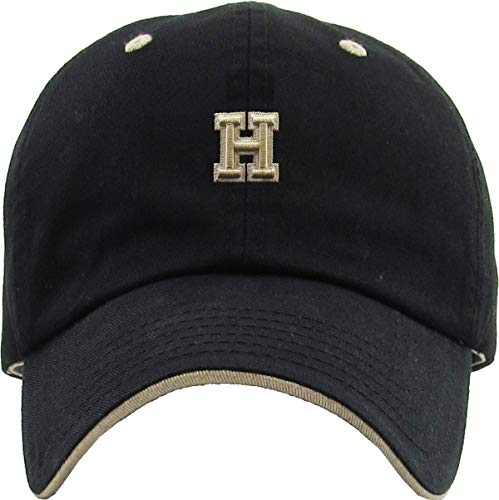 Image of A-Z Name Initial Alphabet Letter Baseball Cap for Teams Great Gift for Family Husband Wife Mom Dad Kids