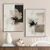 Ueiwffzo 2er Poster Set, Wandbilder Abstrakt Poster Vintage 