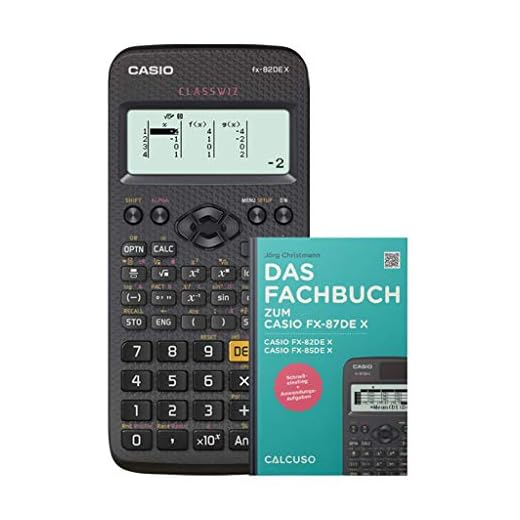 Casio FX 82 DE X fackbok