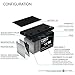 Mighty Max Battery ML12-12 - 12 Volt 12 AH SLA Battery Brand Product, Black