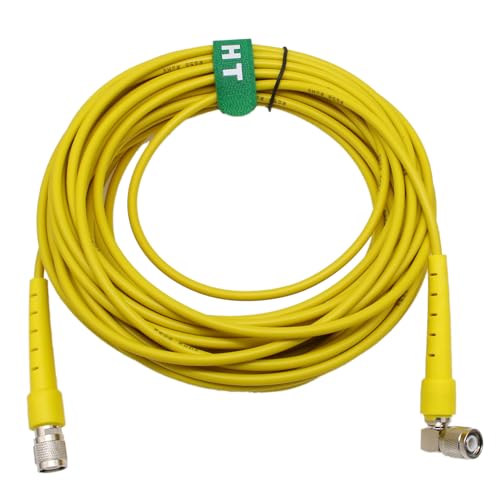 Câble d'antenne GPS jaune TNC coudé RG58 pour installation fixe et mobile de chantier