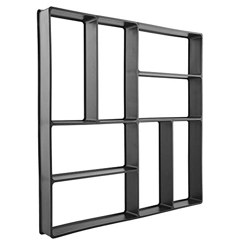 Formas de Piedra de Paso, Formas de Hormigón de Camino de Paseo Reutilizables de 8 Rejillas para Jardín de Patio, Bricolaje, Pavimento de Pasarela