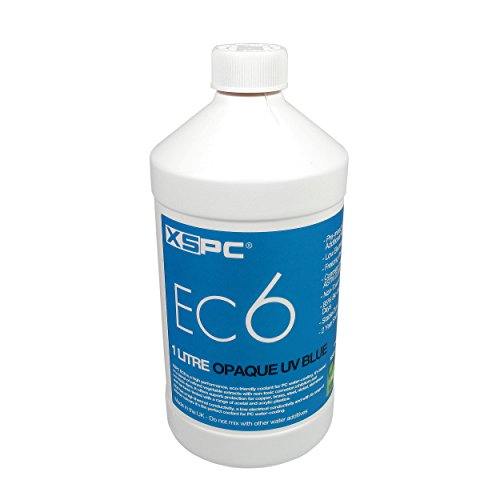 XSPC Compatible EC6 Coolant, 1 Liter - Opaque-Blau, UV
