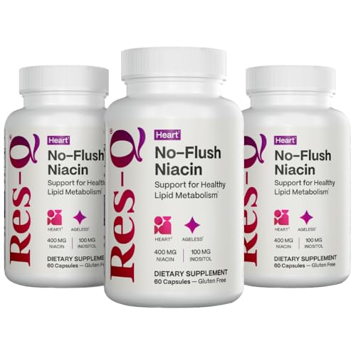 Res-Q No-Flush Niacin (Formerly HDL+) 60 capsules, 3-Pack