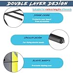 Lhysn Surfboard Rack for 4 Boards,Heavy Duty Two-Tier Design Indoor Display Stand with Wheels for Shortboard and Longboard Organizer,Vertical Storage Paddleboard Wakeboard Holder/Metal - Image 5