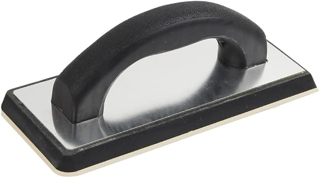 SUPERTOOL Plastering Sponge Float Trowel, 240mmX100mm, Comfortable to Hold, Rubber Material,Black Trowel (1Pcs)