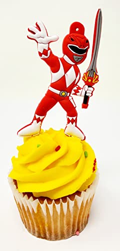 Power Rangers Birthday Cupcake Cake Topper Set #TOP1