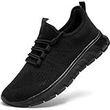 CMNZHK Women Running Shoes Tennis Shoes Gym Walking Sneakers Slip on Black Workout Athletic Non Slip Work Comfortable Fashion Shoe Size 6.5