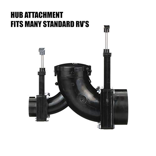 Valterra T80 Ell doppelt drehbar Ventil – 7,6 cm X 3,8 cm Hub x 7,6 cm Bajonettsockel