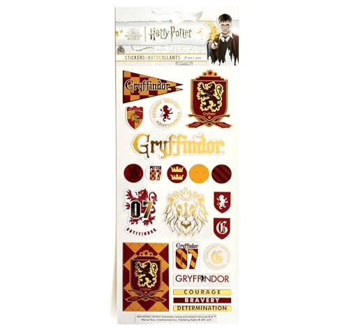 Paper House Productions Adesivos esmaltados Harry Potter Gryffindor House Pride (pacote com 3)