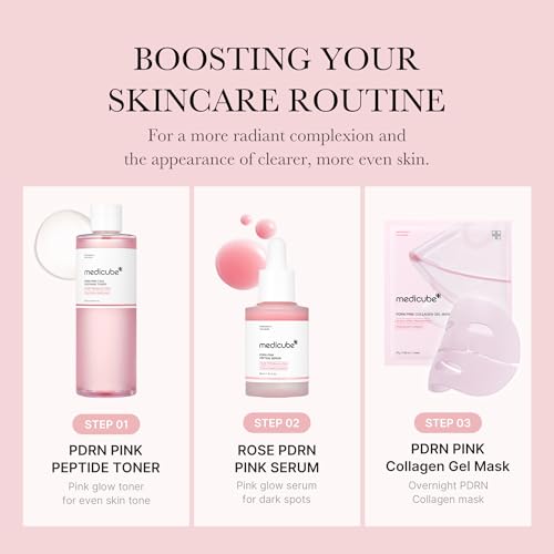 medicube PDRN Toner Rose PDRN Peptide Toner | Lightweight & Watery Type for Skin Boosting, Soothing and Calming, Uneven Skin Tone | with Rose, Peptide, Niacinamide | Korean Skincare, 8.45 fl.oz - Thumbnail 6
