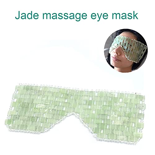Máscara ocular de jade, máscara de jade natural para aliviar a fadiga ocular, máscara de pedra para