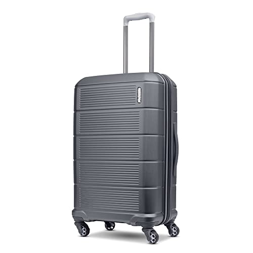Image of American Tourister Stratum 2.0 Expandable Hardside Luggage with Spinner Wheels, Charcoal, 3-Piece Set (20 /24 /28)