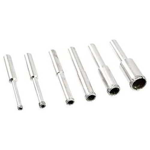 Juego de 6 brocas sierra con recubrimiento de diamante miniatura 1